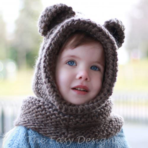 BRIAN Bear Cowl - Knitting Pattern - The Easy Design