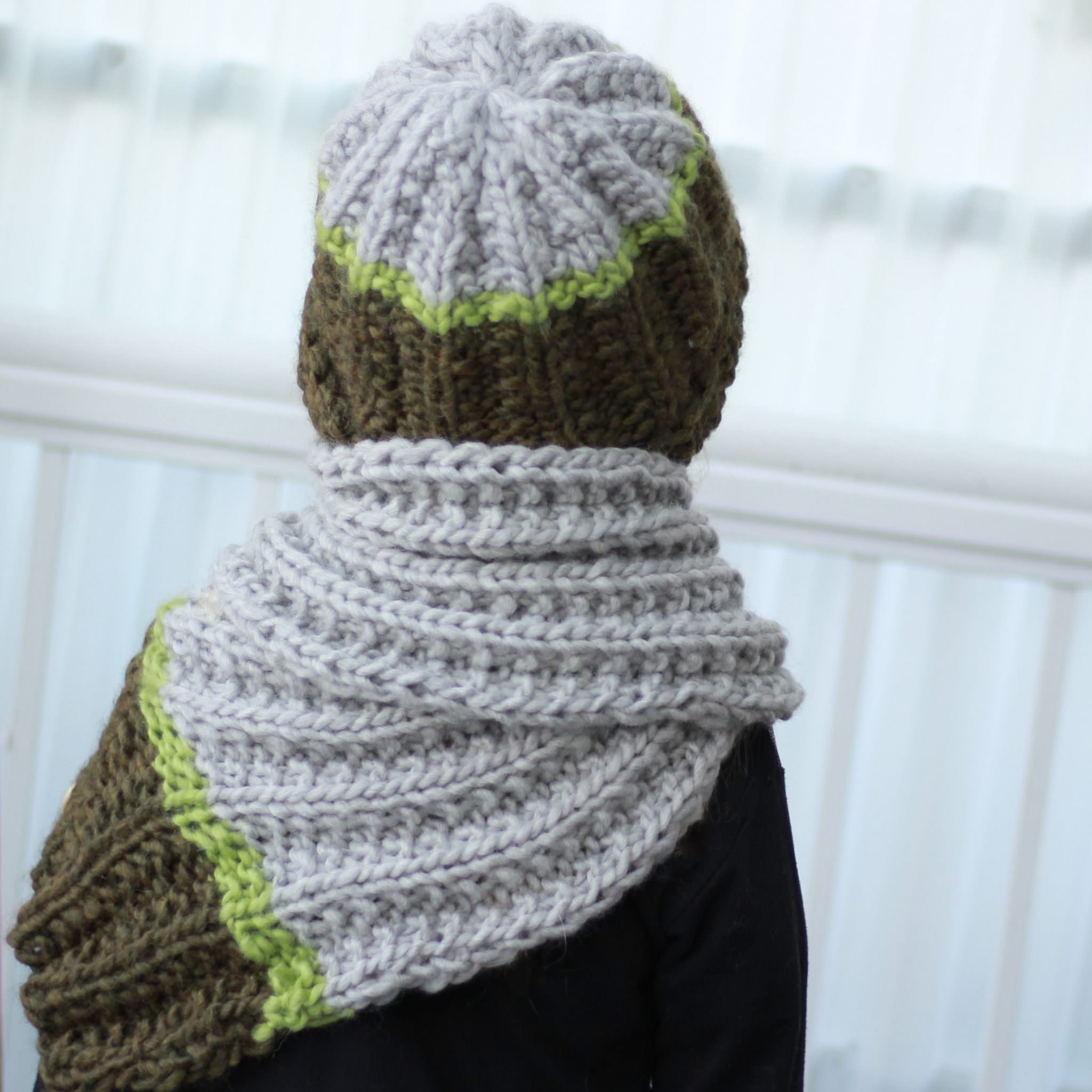 Marianne / SET HAT+ SCARF / KNITTING PATTERN The Easy Design