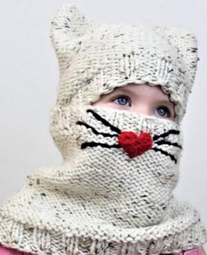 Cody CAT Set (hat+cowl) / Knitting pattern
