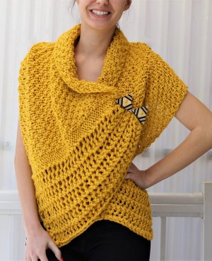 Corali / wrap - knitting pattern