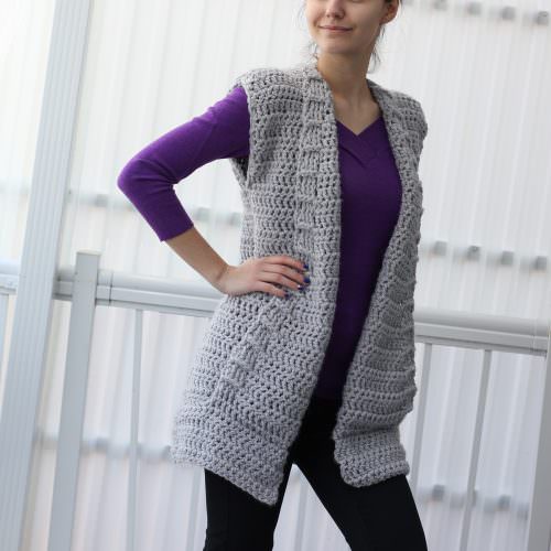 ARIA Vest - Crochet Pattern - The Easy Design