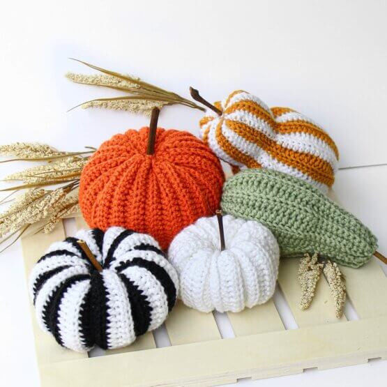 FESTIVE Pumpkin and Gourd – Crochet Pattern